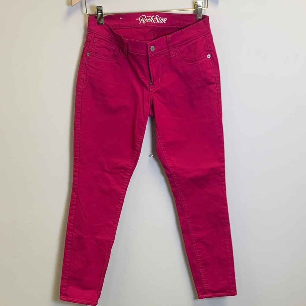 Old Navy Women's Fuchsia Ankle Jeans
